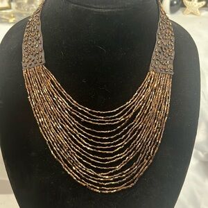 Handmade Beaded Necklace Adjustable Length. Absolutely Stunning.